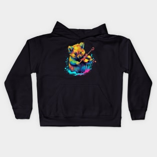 Quokka Playing Violin Kids Hoodie